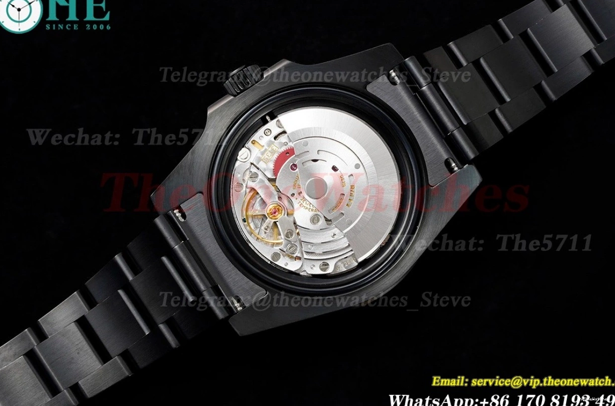 VS3135 SS DLC Green Blaken V6F Dot 40mm Submariner 0407